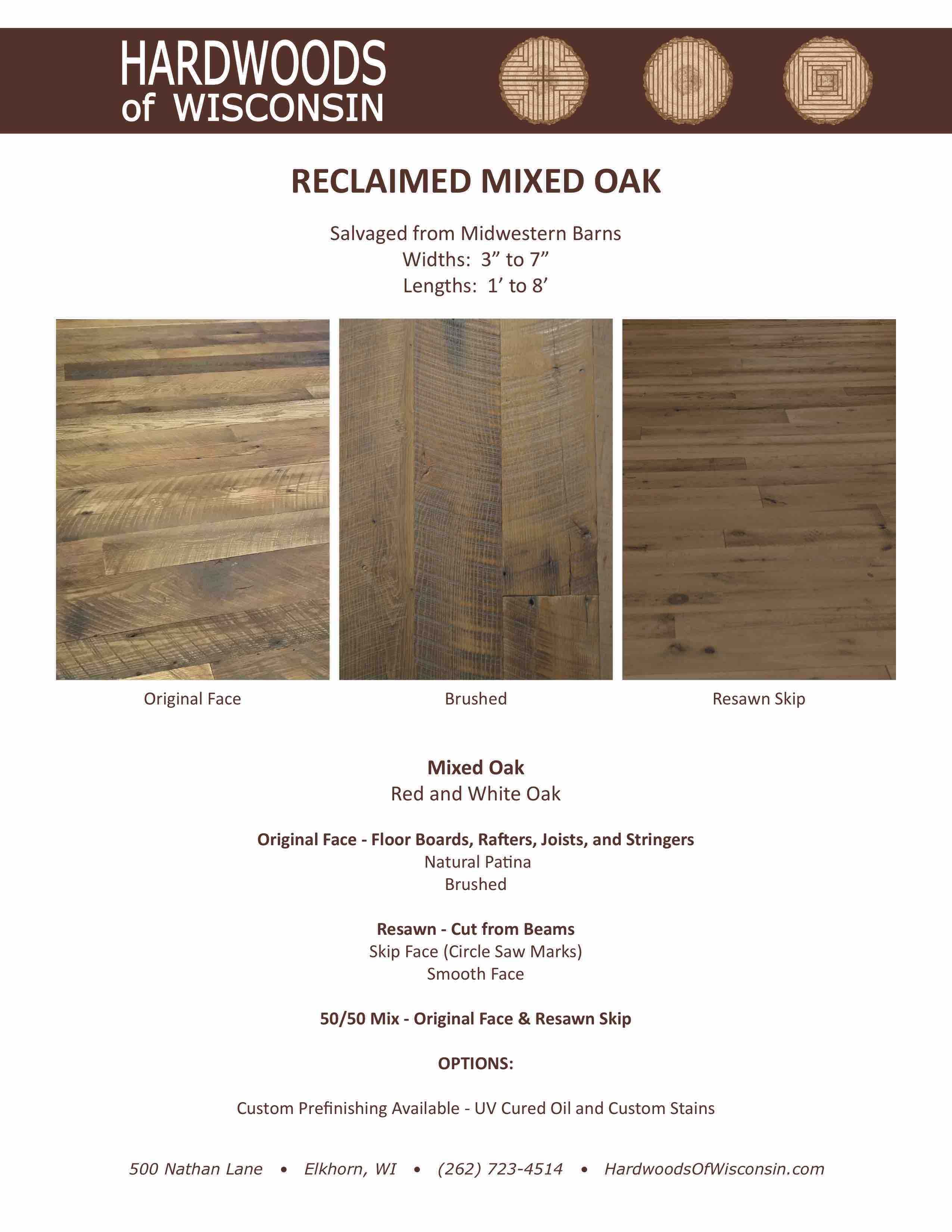 Reclaimed Mixed Oak