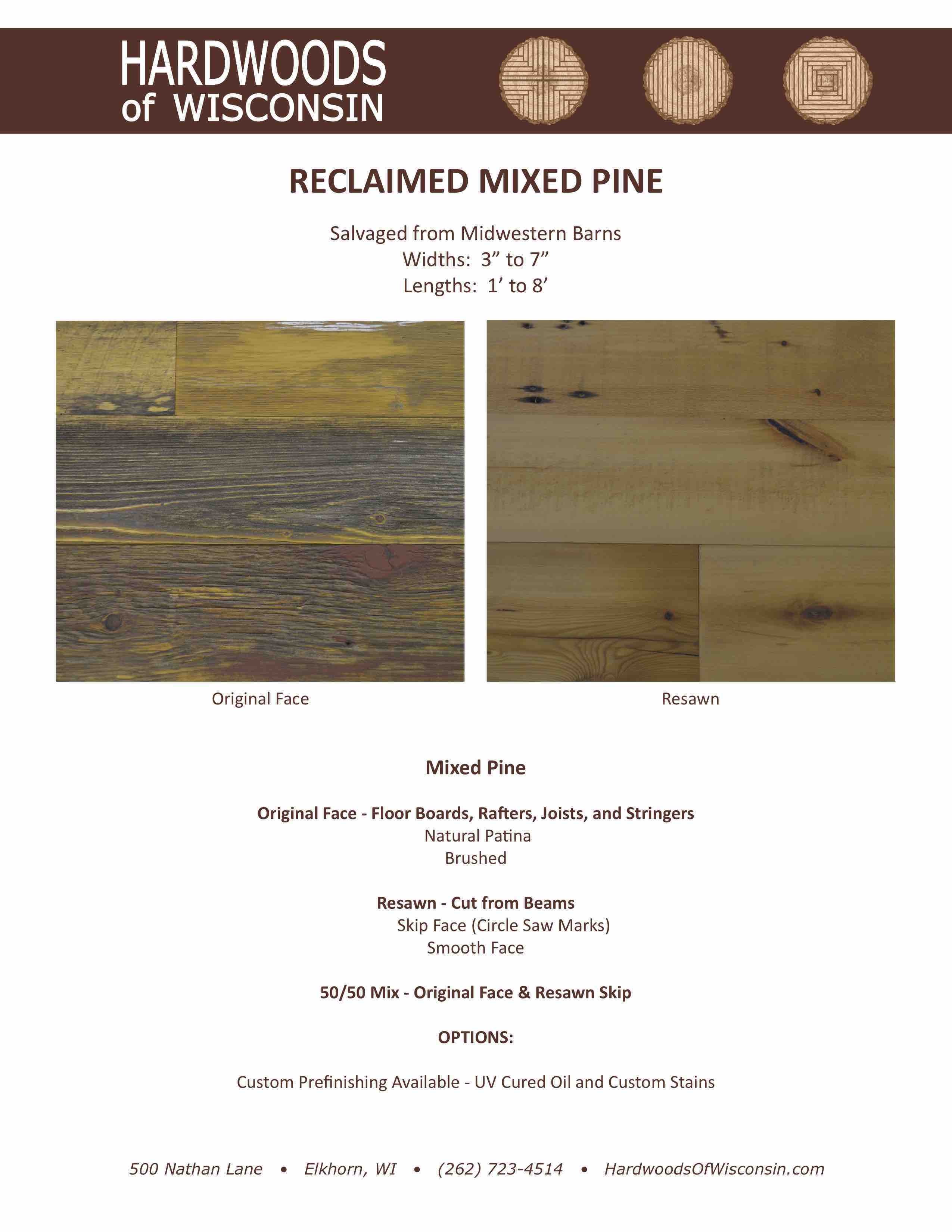 Reclaimed Mixed Pine